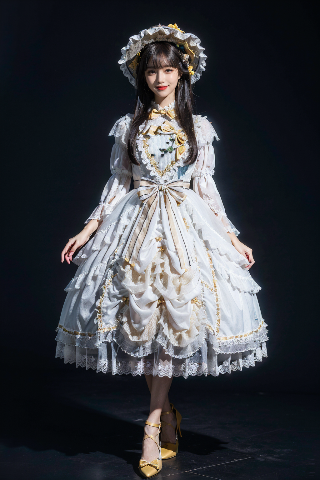00057-1359738234-best quality, masterpiece, photorealistic, 1girl, solo, full body, standing, long black straight hair, blunt bangs, looking at v.png